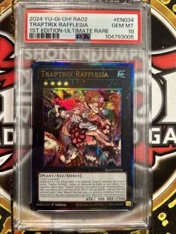 YuGiOh TRAPTRIX RAFFLESIA RA02-EN034🔥PSA 10 GEM🔥1st EDITION-2024 ULTIMATE RARE - Image 2