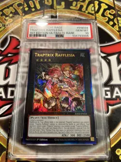 YuGiOh TRAPTRIX RAFFLESIA RA02-EN034🔥PSA 10 GEM🔥1st EDITION-2024 ULTIMATE RARE - Image 3