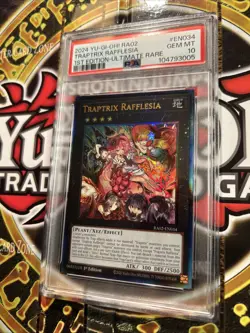 YuGiOh TRAPTRIX RAFFLESIA RA02-EN034🔥PSA 10 GEM🔥1st EDITION-2024 ULTIMATE RARE - Image 5