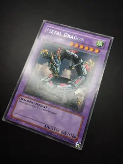 YUGIOH 2002 | METAL DRAGON | LOB-E082 | RARE | VERY GOOD (PLAYED) - Image 3