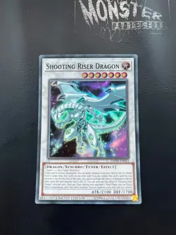 YUGIOH SHOOTING RISER DRAGON SUPER RARE DANE-ENSE3 LIMITED EDITION - Image 1