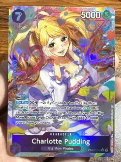CHARLOTTE PUDDING - One Piece PRB02-010 - AA Alt Art Super Rare SR - Premium - Image 1