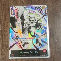 One Piece TCG English ST21-001 Monkey D Luffy Leader Alt Art Parallel - Image 1
