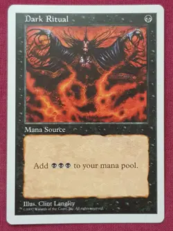 Magic The Gathering 5TH EDITION DARK RITUAL black card MTG FIFTH - Image 1