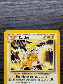 Pokemon TCG Raichu Neo Revelation Card 21/64 Unlimited Rare Non-Holo - Image 2