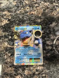 Pokemon TCG Blastoise EX Holo Ultra Rare Card 21/108 Evolutions - Image 1