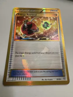 Pokemon TCG 2015 Energy Retrieval Trainer Secret Rare Holo Card 99/98 - Image 3