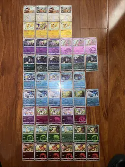 40 Cards Gem Pack Vol 2 Eeveelutions Reverse Holo Lot Pokemon TCG NM - Image 1