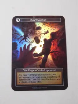 Earthquake Elite Foil Sorcery Beta TCG Trading Card - Image 1