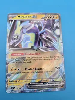 Miraidon ex 028 Sv: Scarlet & Violet Promo Cards Holo Heavy Play - Image 1