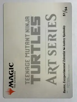 Baxter, Exzzperimental Zzientist Art Card Art Series: TMNT 51 LP-NM MTG Card - Image 2
