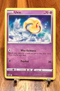 Uxie 065/189 Non Holo SWSH Astral Radiance Pokemon Card NM - Image 1