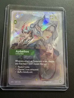 League of Legends Aphelios Champion Foil Signature Card SFD 224/221 Masaki Hsu - Image 1
