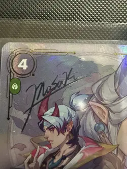 League of Legends Aphelios Champion Foil Signature Card SFD 224/221 Masaki Hsu - Image 2