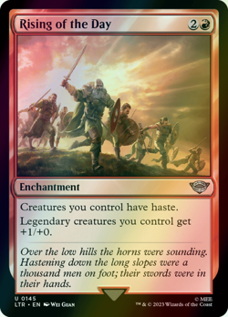 MTG Rising of the Day Foil ** The Lord of the Rings ** English - Image 1