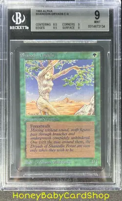 MTG Limited Edition Alpha 1993 Shanodin Dryads BGS 9.0 MINT Old School 93/94 - Image 1