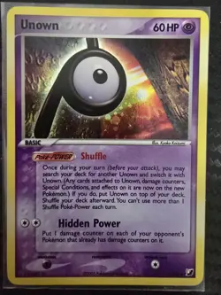 Unown (P/28) - Pokemon Ex Unseen Forces Holo Rare Card NM - Image 1