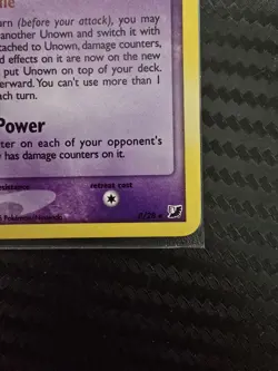 Unown (P/28) - Pokemon Ex Unseen Forces Holo Rare Card NM - Image 5