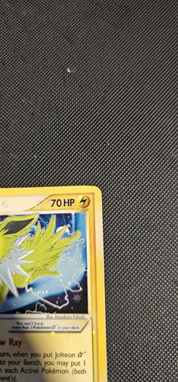 Pokemon Jolteon Gold Star EX Power Keepers Ultra Rare 101/108 Damaged/Creased - Image 3