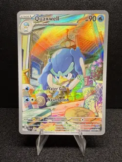 Pokemon Quaxwell 207/193 Sv02: Paldea Evolved Illustration Rare 90 HP Holo - Image 1