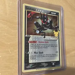 Pokemon TCG Greninja Gold Star SWSH144 25th Celebrations Promo - Image 3