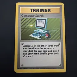 Vintage Pokemon TCG Computer Search Base Set Unlimited Rare - Image 1