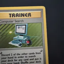 Vintage Pokemon TCG Computer Search Base Set Unlimited Rare - Image 2