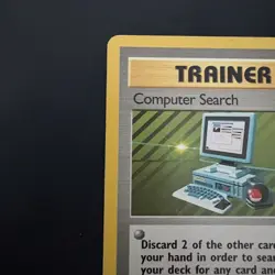 Vintage Pokemon TCG Computer Search Base Set Unlimited Rare - Image 3