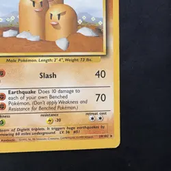 Dugtrio 019/102 Base Set unlimited vintage pokemon non-holo rare - Image 4