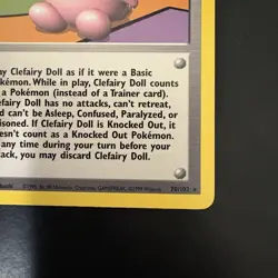 Vintage Pokemon TCG Clefairy Doll Trainer Base Set Rare - Image 4