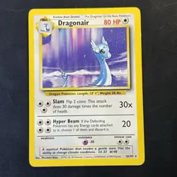 Vintage Pokemon Non-holo Rare Dragonair 18/102 Base Set WotC 1999 - Image 1