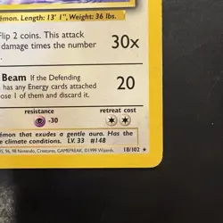 Vintage Pokemon Non-holo Rare Dragonair 18/102 Base Set WotC 1999 - Image 4