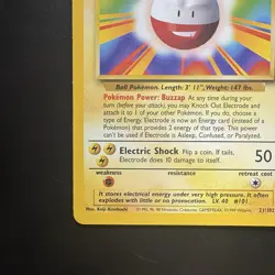 Pokemon Vintage Non-holo Rare Electrode Base Set 21/102 Wotc 1999 - Image 5