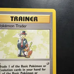 Pokemon Vintage Non-Holo Rare Pokemon Trader 77/102 Base set Trainer WotC 1999 - Image 3