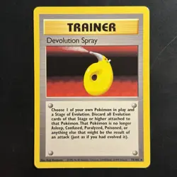 Pokemon Vintage Non-Holo Rare Devolution Spray 072/102 Base Set WotC 1999 - Image 1