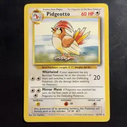 Vintage Pokemon Pidgeotto 22/102 Base Set Non-holo Rare WotC 1999 - Image 1