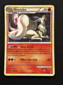 Ninetales - 17/95 - Holo Rare - Reverse Holo HP, English Pokemon Call of Legends - Image 1