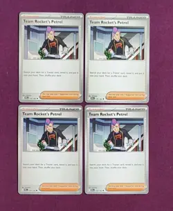 X4 Team Rocket's Petrel 176/182 - Destined Rivals - Pokemon TCG Playset - Image 1