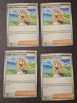 Lillie’s Determination 4x Playset Pokemon TCG Mega Evolution ME01 119/132 - Image 1
