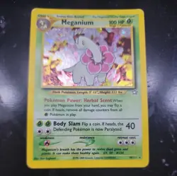 Pokemon TCG #010/111 Meganium (10) Neo Genesis Holo HP - Image 1