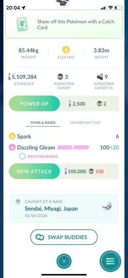 Pokemon Go Ultra Beast Xurkitree ( Normal ) - Image 2