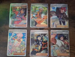 Full Art Trainer Gallary Lot Pokemon TCG Ungraded NM- 6 Total As Seen In Photos - Image 1