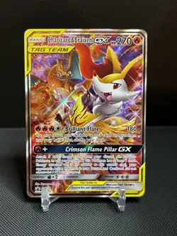 Charizard & Braixen GX Tag Team Ultra Rare Pokemon Black Star SM230 - Image 1