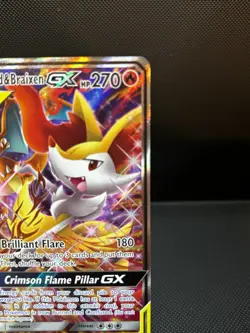 Charizard & Braixen GX Tag Team Ultra Rare Pokemon Black Star SM230 - Image 3