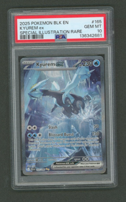 Pokemon SV Black Bolt Kyurem Ex Special Illustration Rare #165 PSA 10 - Image 1