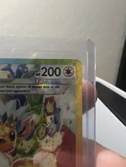 Pokemon Eevee ex 174 Sv: Scarlet & Violet Promo Holo 200 HP Rainbow DNA Quartz - Image 3