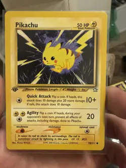 Pikachu - 1st Edition - 70/111 Neo Genesis - Pokemon TCG - 2000 - Image 1