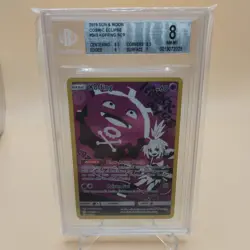 Koffing 243/236 Pokemon Cosmic Eclipse Secret Rare Full Art Holo Foil BGS 8 - Image 1