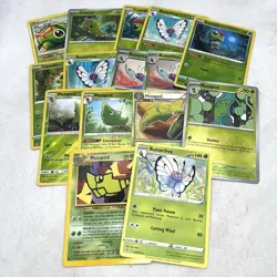 Caterpie Metapod Butterfree Evolution Line Pokemon TCG Lot Of 15 - Image 1
