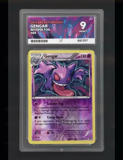 2015 POKEMON XY BREAKTHROUGH GENGAR #60 REVERSE ACE 9 MINT #117652703 - Image 1